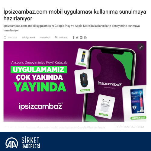 İpsizcambaz.com mobil uygulaması kullanıma sunulmaya hazırlanıyor