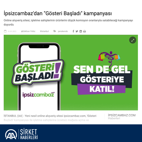 İpsizcambaz’dan "Gösteri Başladı" kampanyası