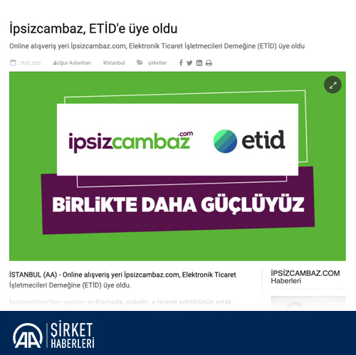 İpsizcambaz, ETİD’e üye oldu