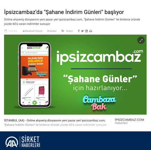 İpsizcambaz’da "Şahane İndirim Günleri" başlıyor