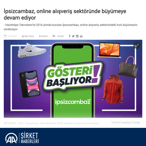 İpsizcambaz, online alışveriş sektöründe büyümeye devam ediyor