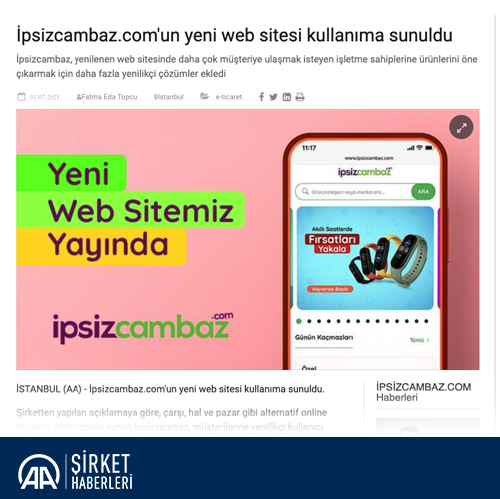 İpsizcambaz.com’un yeni web sitesi kullanıma sunuldu